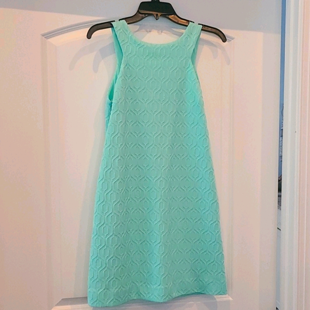 Lilly Pulitzer Retro Knit Jacquard Teal Dress